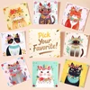 Jokomisiada Diamond Painting Cats for Kids – 8 Pictures, 1000 Gem Stickers ZA6307