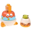 Jokomisiada Dinosaur Sensory Stacking Tower for Children – Rattle and Puzzle ZA6584
