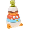 Jokomisiada Dinosaur Sensory Stacking Tower for Children – Rattle and Puzzle ZA6584