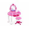 Jokomisiada Dressing table with LED mirror and chair + hairdryer, cosmetics, jewelry ZA6594