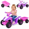 Jokomisiada Electric battery-powered quad for children + trailer with light function PA0351