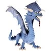 Jokomisiada Gray Dragon Figurine Didingas drakonas su lanksčiais sparnais ZA5016