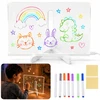 Dėlionė Jokomisiada Illuminated LED Drawing and Painting Board with 7 Markers and Stand ZA6326