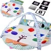 Jokomisiada Large Educational Play Mat for Babies with Contrast Cards and Toys ZA5911