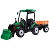 Jokomisiada Large electric TRACTOR battery operated for children trailer bucket PA0320
