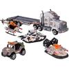 Jokomisiada Large Military Army Playset Truck Tank Helicopter Missiles ZA6365