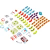 Jokomisiada MAGNETIC BLOCKS Magnetic track for trains - 114pcs DIY train ZA6578