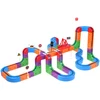 Jokomisiada Magnetic Building Blocks: Magnetic Train Track – 114-Piece DIY Train Set ZA6281