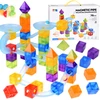 Jokomisiada Magnetic Building Blocks Marble Run Ball Track 75 Pieces ZA6315