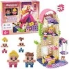 MARIOINEX Mini Vaflinės Princesės Fantazijos Bokšto Konstrukcijos Kaladėlės, 148 Detelės