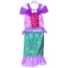 Jokomisiada Mermaid Costume for Girls with Top and Shimmering Fish-Scale Skirt ZA6382