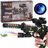 Jokomisiada Military Toy Gun with Projektorius Light Effects Camouflage 32 cm ZA6415