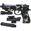 Jokomisiada Military Toy Gun with Projektorius Light Effects Camouflage 32 cm ZA6415