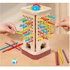 Jokomisiada Multifunctional wooden skill game – sticks and balls ZA6158