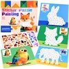 Jokomisiada Numerical mosaic - gluing by numbers ANIMALS 8 pictures ZA6629 A