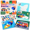 Jokomisiada Numerical mosaic - gluing by numbers VEHICLES 8 pictures ZA6629 B