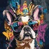 Ideyka Painting by numbers 40 x 40 cm KHO6706 Light bulldog AP0097
