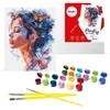 Ideyka Painting by numbers on frame KHO8458 Girl and butterflies 40x50 cm AP0118