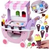 Jokomisiada Pastel sweet ICE CREAM SHOP on wooden wheels + 8 different ice creams ZA5946