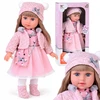 Jokomisiada Adorable 43 cm Doll with Long Hair, Rožinė Dress and Jacket ZA6442