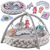 Jokomisiada Play mat with arch and toys + braided braid OTULACZ ZA5875