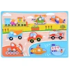 Dėlionė Jokomisiada Puzzle wooden vehicles 9ele puzzle ZA3598