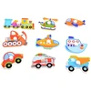 Dėlionė Jokomisiada Puzzle wooden vehicles 9ele puzzle ZA3598