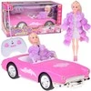 Jokomisiada Remote-Control Retro Cadillac Car + Elegant Doll in Fur RC0745