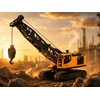 Jokomisiada Remote-controlled crane Movable arm with lowering rope + steam RC0793