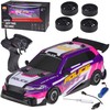 Jokomisiada Remote controlled drift car with backlight and replaceable tires 4WD RC0744