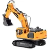 Jokomisiada Remote-Controlled Excavator + Bucket Grab Hydraulic Breaker Smoke Sound Lights RC0792