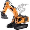Jokomisiada Remote-Controlled Excavator + Bucket Grab Hydraulic Breaker Smoke Sound Lights RC0792