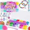 Jokomisiada Rubber Band Bracelet Making Kit 1800 Pieces Loom Beads Letter Beads ZA6386