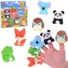 Jokomisiada Rubber finger puppets ZOO animals - set of 5 ZA5601 figures