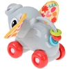 Jokomisiada Sensory ELEPHANT on wheels for toddlers - rustling, sliding ZA6342