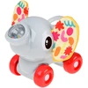 Jokomisiada Sensory ELEPHANT on wheels for toddlers - rustling, sliding ZA6342