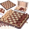 Jokomisiada RINKINYS 3in1 Medinis žaidimas šachmatų šaškės Backgammon dvipusė lenta GR0692