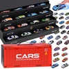 Jokomisiada Set of 48 Metal Pull-Back Cars with Parking Garage and Race Track ZA6559
