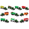 Jokomisiada Set of agricultural vehicles - tractor, combine harvester, trailers 12 elements ZA6419