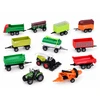 Jokomisiada Set of agricultural vehicles - tractor, combine harvester, trailers 12 elements ZA6419