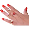 Jokomisiada Set of rings for girls, 36 pieces. Jewelry in a box ZA6586