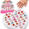 Jokomisiada Set of rings for girls, 36 pieces. Jewelry in a box ZA6586