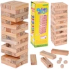 Jokomisiada Skill game: A wobbly tower of blocks + 4 wooden dice ZA6294