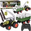 Jokomisiada Sterowany traktorius pilotui su riaumojančiu garsu ir dryžuotu bale RC0719