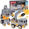 Jokomisiada „Super Construction“ transporto priemonės „Auto-Robot 2in1“ ekskavatorius