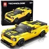 Jokomisiada Techniniai kaladėlės 319 detalių + lipdukai Geltona Sports Car ZA5260