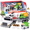 Jokomisiada Tow truck Helicopter Dump truck Concrete mixer VEHICLE SET + road accessories ZA6597