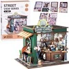 Jokomisiada Wooden 3D Dėlionė Building series Cafe 120 elements lighting ZA6012