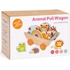 Jokomisiada Wooden cart with 7 animals to pull ZA6168