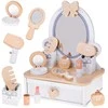 Jokomisiada Wooden dressing table for girls, drawer, accessories ZA5614